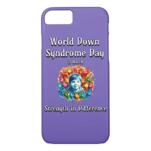 Strength in difference. World Down Syndrome Day. iPhone 8/7 Case