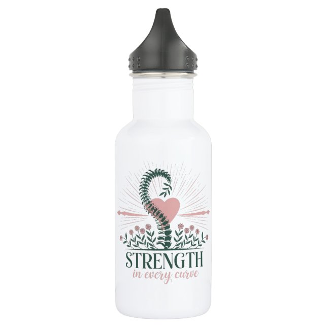 Strength in every curve 532 ml water bottle (Left)