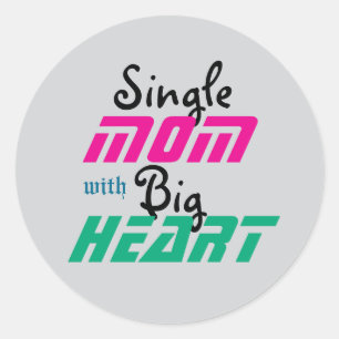 Strength in Love: A Single Mum’s Journey Classic Round Sticker
