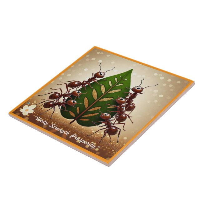 "Strength in Numbers" Ceramic Tile (Side)