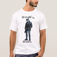 Strength in Numbers Wolf Warrior T-Shirt