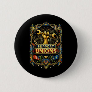 Strength in Solidarity 6 Cm Round Badge