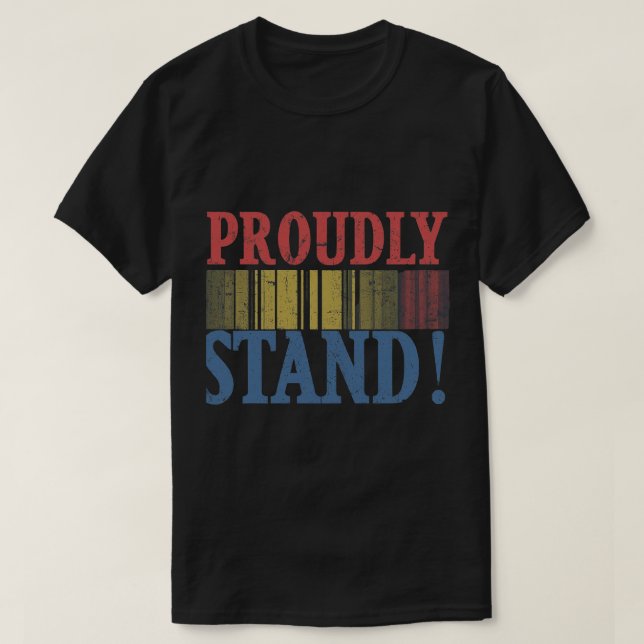 : Strength in Unity: Proudly We Stand Tee (Design Front)