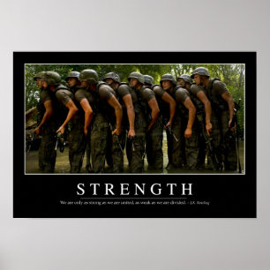 Strength: Inspirational Quote Poster