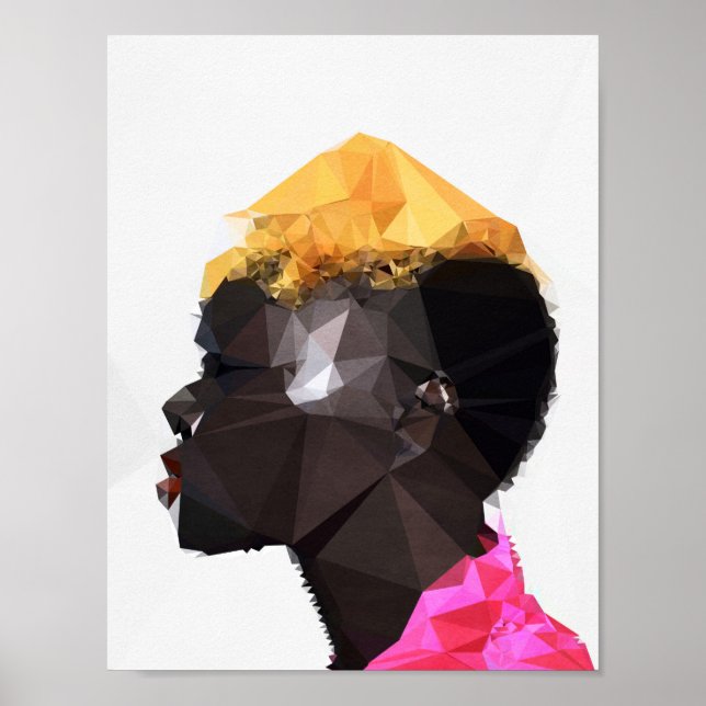 Strength - Kubistika by Boris Draschoff Poster (Front)