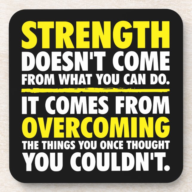Strength - Motivational Coaster (Front)