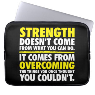 Strength - Motivational Laptop Sleeve