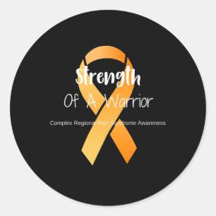 Strength Of A Warrior Crps Awareness Classic Round Sticker
