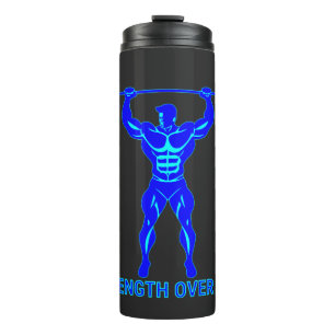 Strength Over Ego - Bodybuilding and Powerlifting Thermal Tumbler