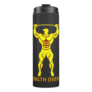 Strength Over Ego - Bodybuilding and Powerlifting Thermal Tumbler