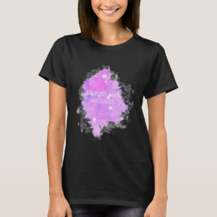 Strength Over Weakness Galaxy - Heart Disease Awar T-Shirt