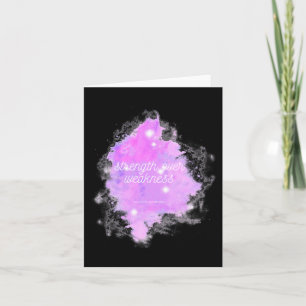 Strength Over Weakness Galaxy - Rsd Crps Awareness Card