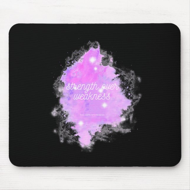 Strength Over Weakness Galaxy - RSD CRPS Awareness Mouse Pad (Front)