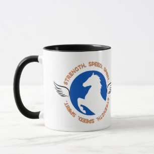 Strength Speed Spirit – Wild Horse Power Emblem Mug
