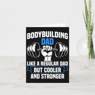 Strength Sports Gym Funny Bodybuilding Dad Card