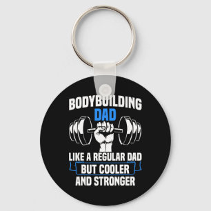 Strength Sports Gym Funny Bodybuilding Dad  Key Ring