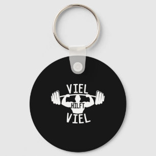 Strength Sports viel Hilft Viel' Saying Workout Fi Key Ring