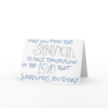 Strength / Sympathy Card