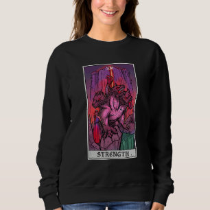 Strength Tarot Card Halloween Cerberus Greek Mytho Sweatshirt