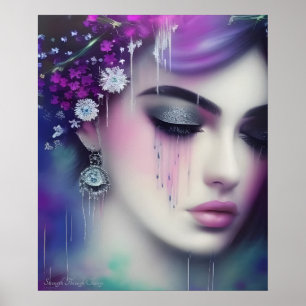 Strength Through Change AI Fantasy Digital Art Poster