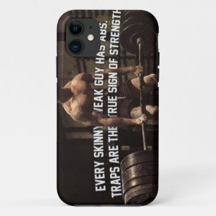 Strength Training Motivation - Traps - Workout iPhone 11 Case