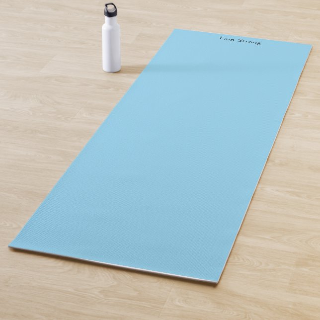 Strength Training Sky Blue Yoga Mat (In Situ)