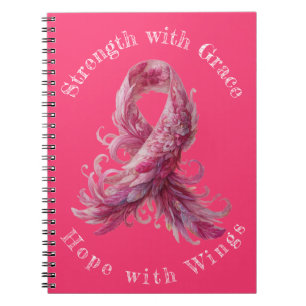 Strength with Grace – Breast Cancer Awareness  Notebook