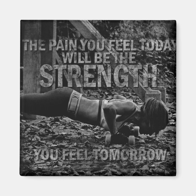 STRENGTH - Women's Workout Motivational Magnet (Front)
