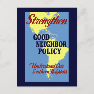 Strengthen Good Neighbour Policy Postcard