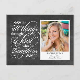 Strengthened Graduation Announcement Postcard