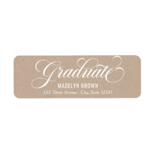 Strengthened Graduation Return Address Label