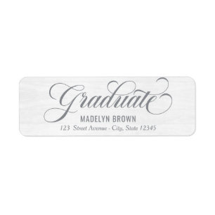Strengthened Graduation Return Address Label