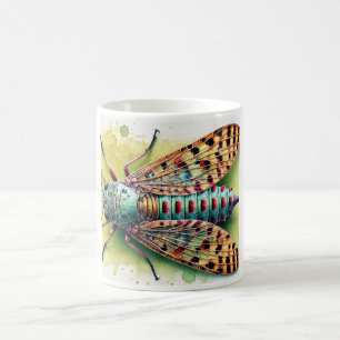 Strepsipteran Insect Dorsal View 030924IREF223 - W Coffee Mug