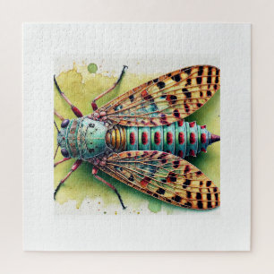 Strepsipteran Insect Dorsal View 030924IREF223 - W Jigsaw Puzzle