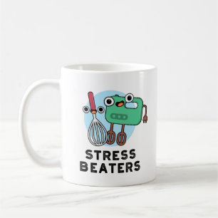Stress Beaters Funny Baking Whisk Pun  Coffee Mug