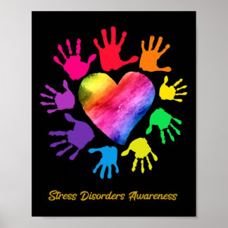 Stress Disorders Awareness Hands Stress Disorders  Poster