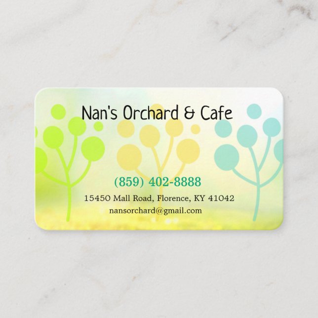 Stress-Free Business Card (Front)