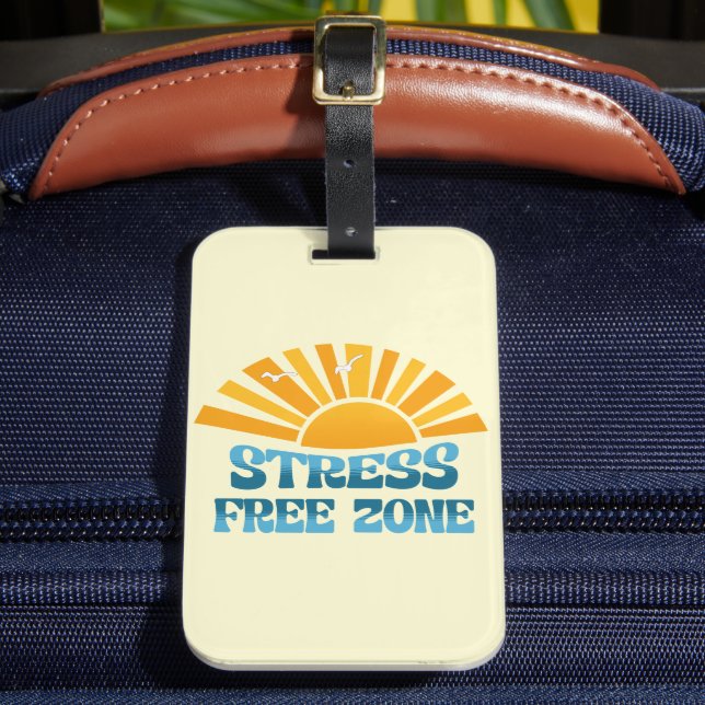 Stress Free Zone Luggage Tag (Front Insitu 2)