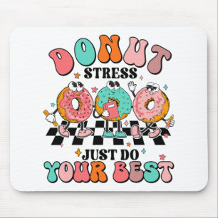 Stress Just Do Your Best Retro Test Day Teachers K Mouse Pad