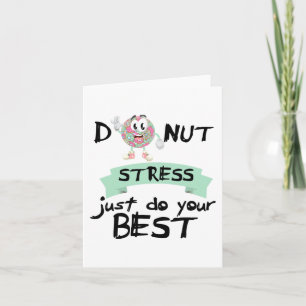 Stress Just Do Your Best Teacher Test Day Tee Card