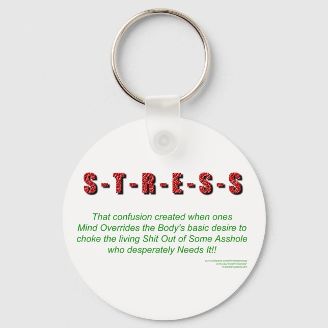 Stress Key Ring (Front)