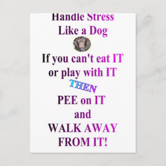 STRESS POSTCARD