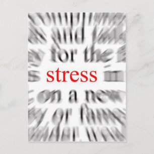 Stress Postcard