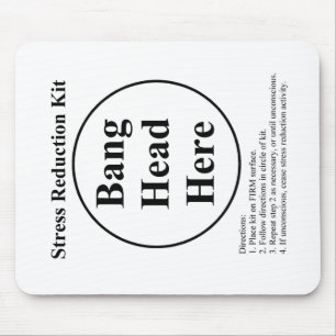 Stress relief mouse pad