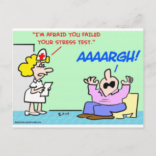 stress test aaaargh postcard