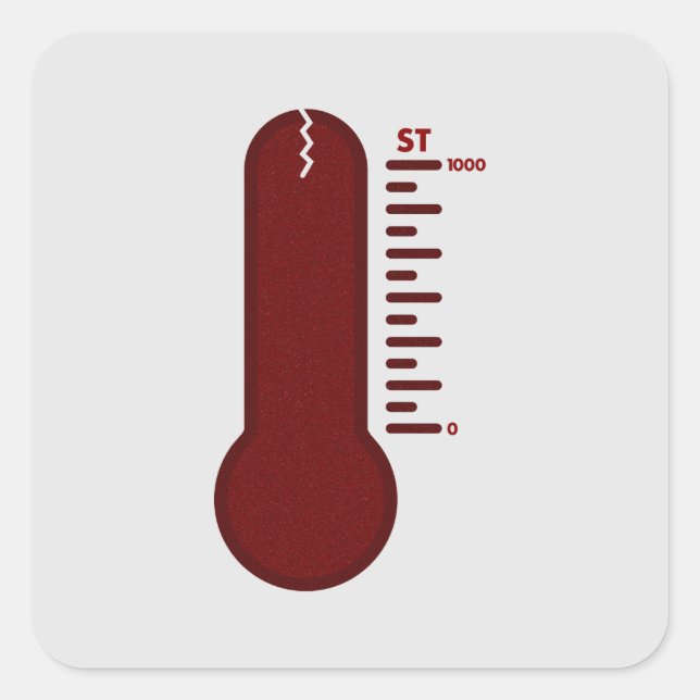 Stress Thermometer Sticker (Front)