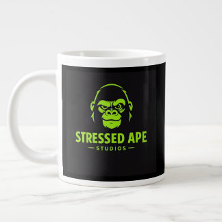 Stressed Ape Studios Green Logo Large Coffee Mug