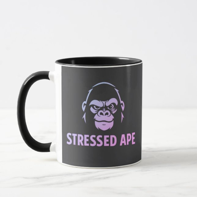 Stressed Ape Studios Green Logo Mug (Left)