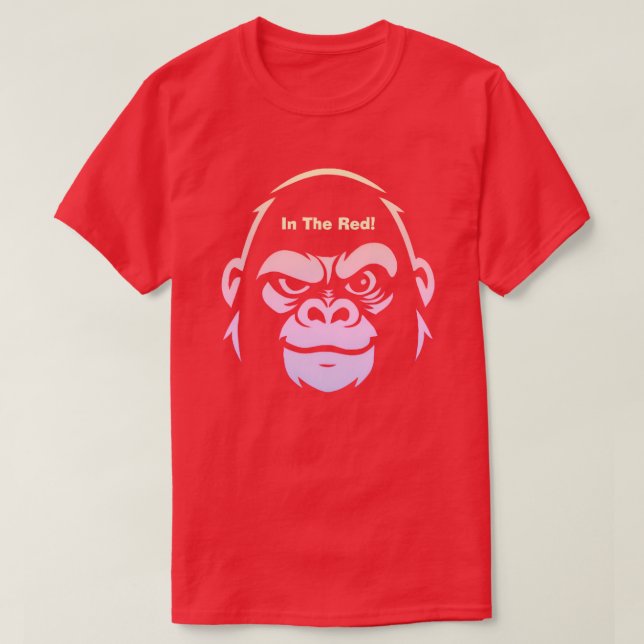 Stressed Ape Studios - In The Red T-Shirt (Design Front)