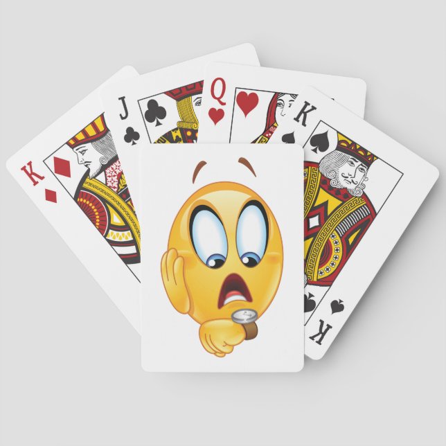 Stressed Emoji Playing Cards (Back)